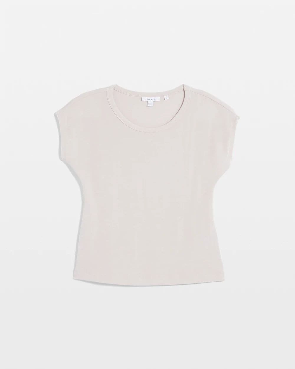 ★ POSZER★ Cap sleeve round t-shirt lime 243CSRTS028F Travelers™ Cap-Sleeve Top | Chico's